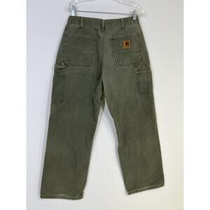 Vintage Carhartt Carpenter Pant B11 MOS 34x30 Faded Olive Green